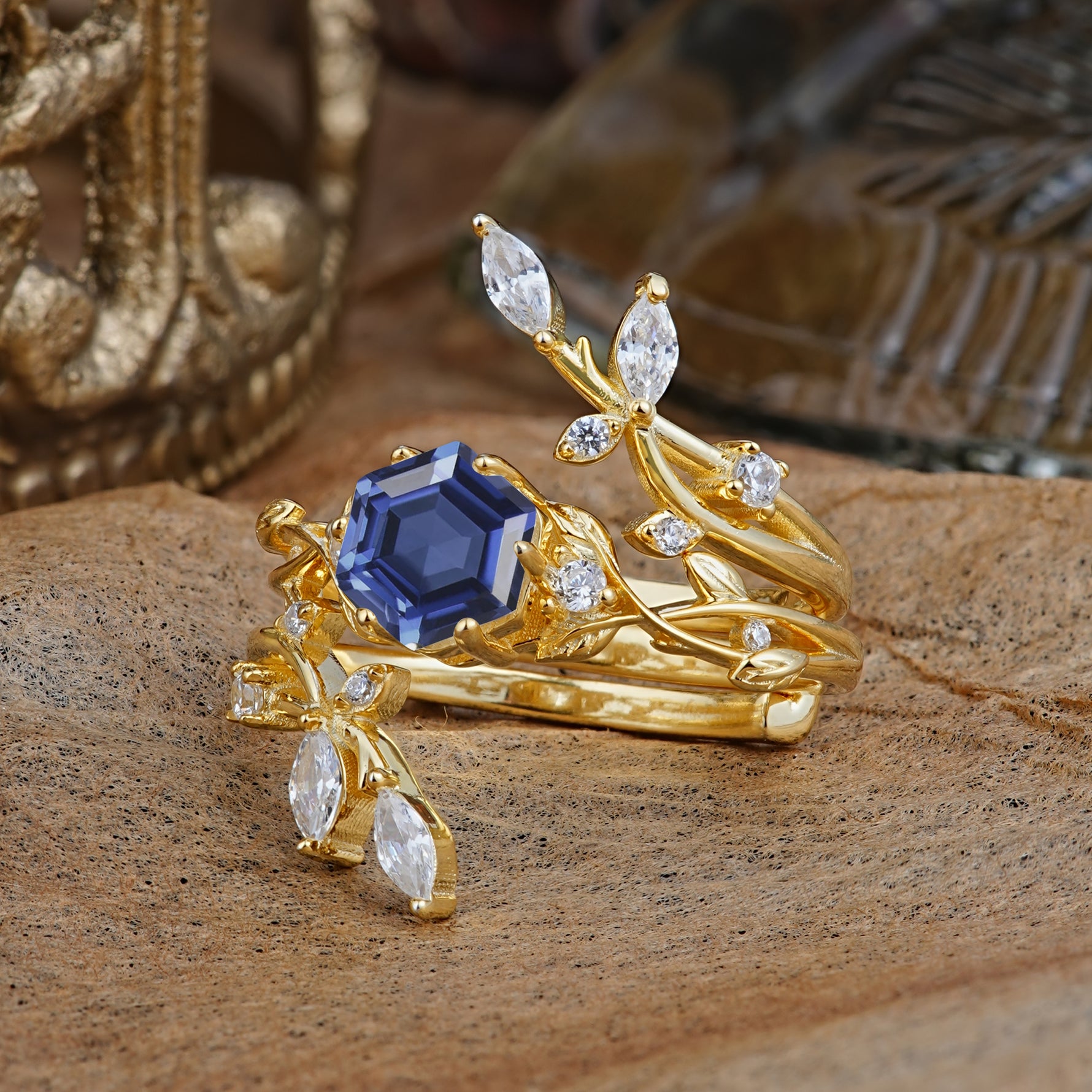 SR17146 Tanzanite Ring - White-Gold