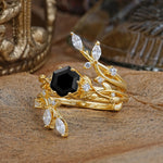 SR17146 Black Onyx Ring - White-Gold