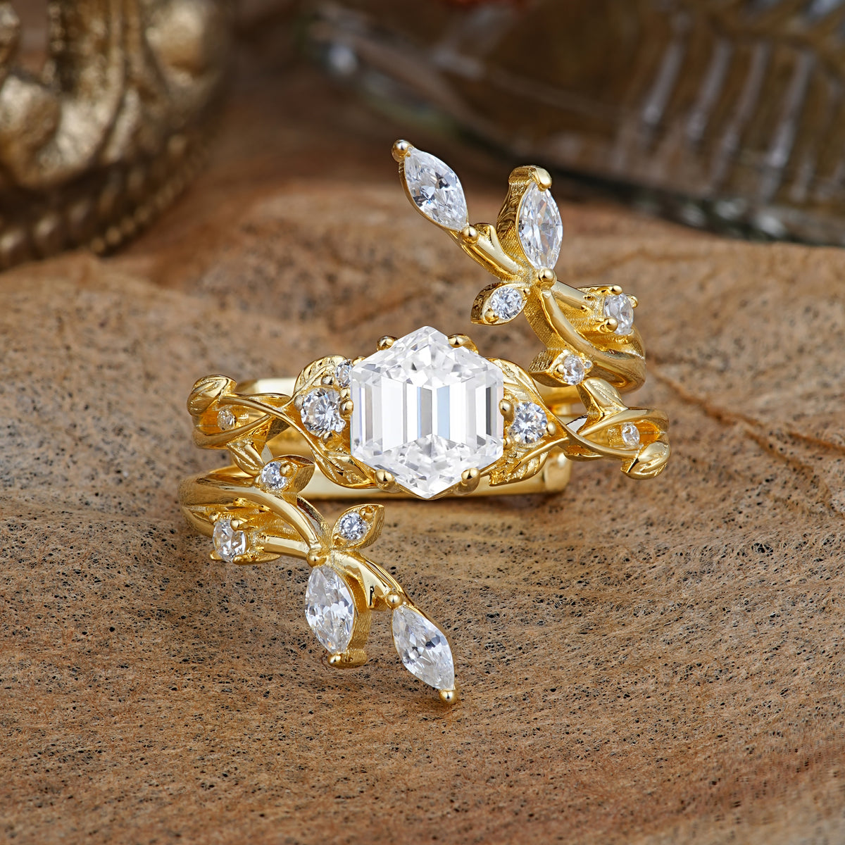 SR17146 Lab Diamond Ring - Yellow-Gold