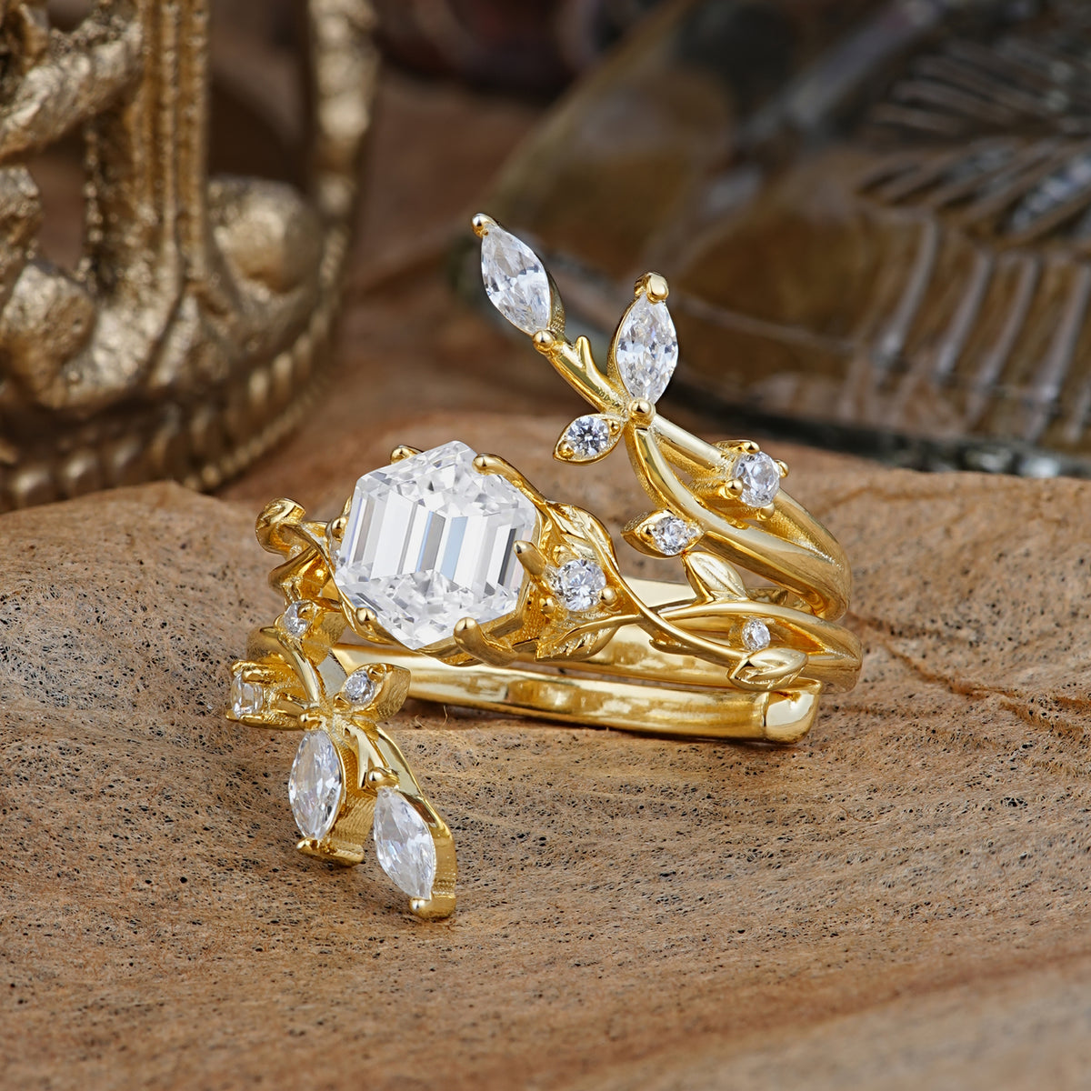 SR17146 Lab Diamond Ring - White-Gold