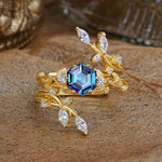 SR17146 Alexandrite Ring - Yellow-Gold