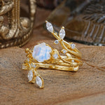 SR17146 Moonstone Ring - White-Gold