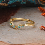SR17205 Moss Agate Ring - White-Gold