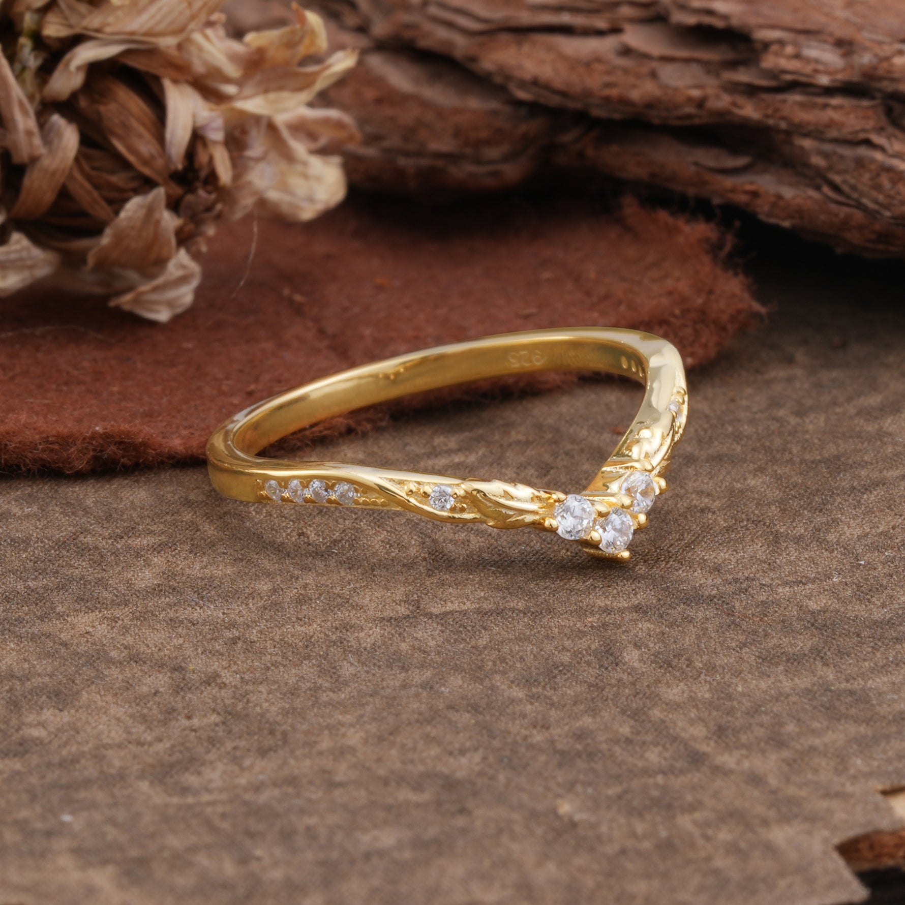 SR17206 Moissanite Ring - White-Gold
