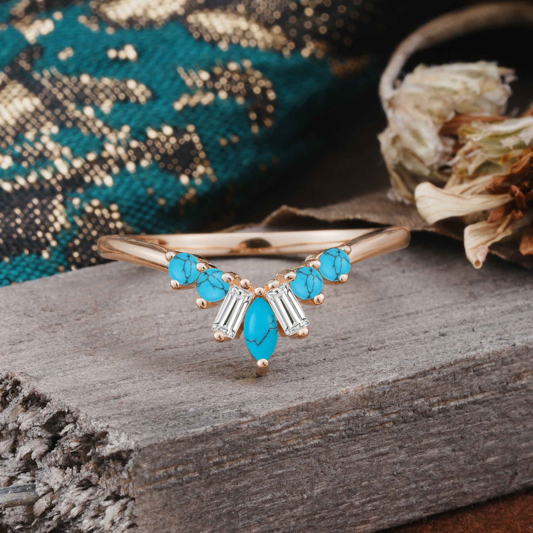 SR17216 Turquoise Ring - Additional view