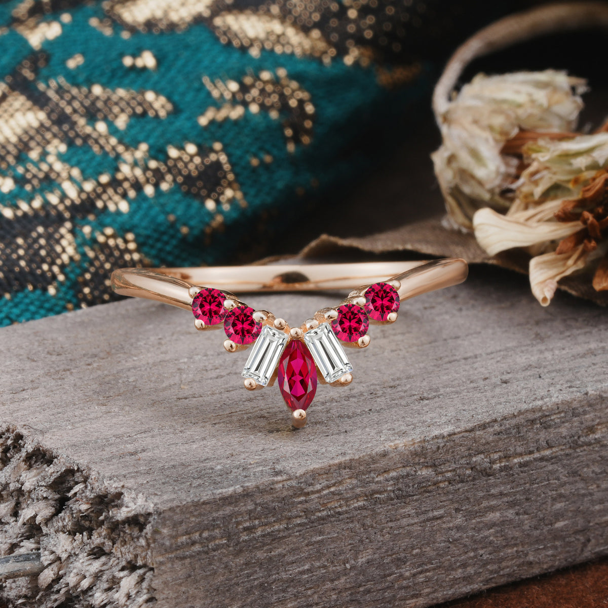 SR17216 Ruby Ring - Additional view