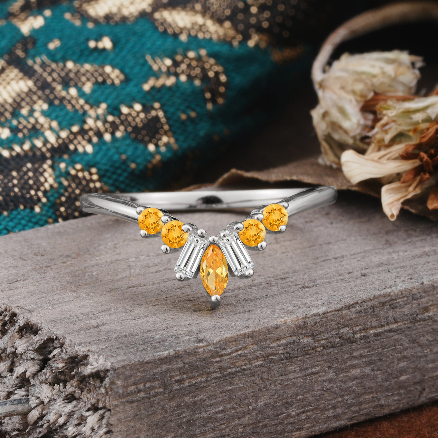 SR17216 Citrine Ring - Additional view