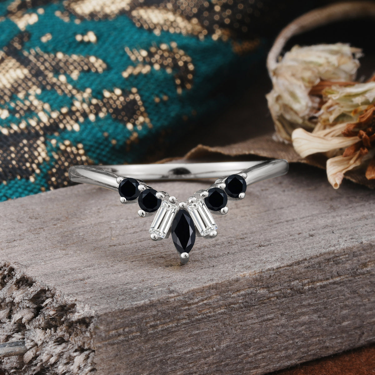 SR17216 Black Onyx Ring - Additional view