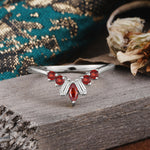 SR17216 Garnet Ring - Additional view
