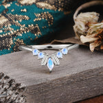 SR17216 Moonstone Ring - Additional view