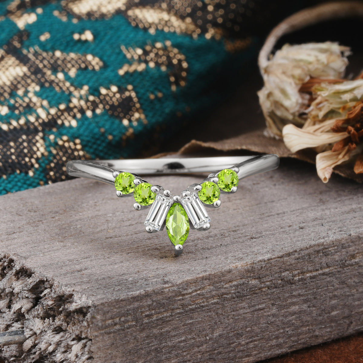 SR17216 Peridot Ring - Additional view