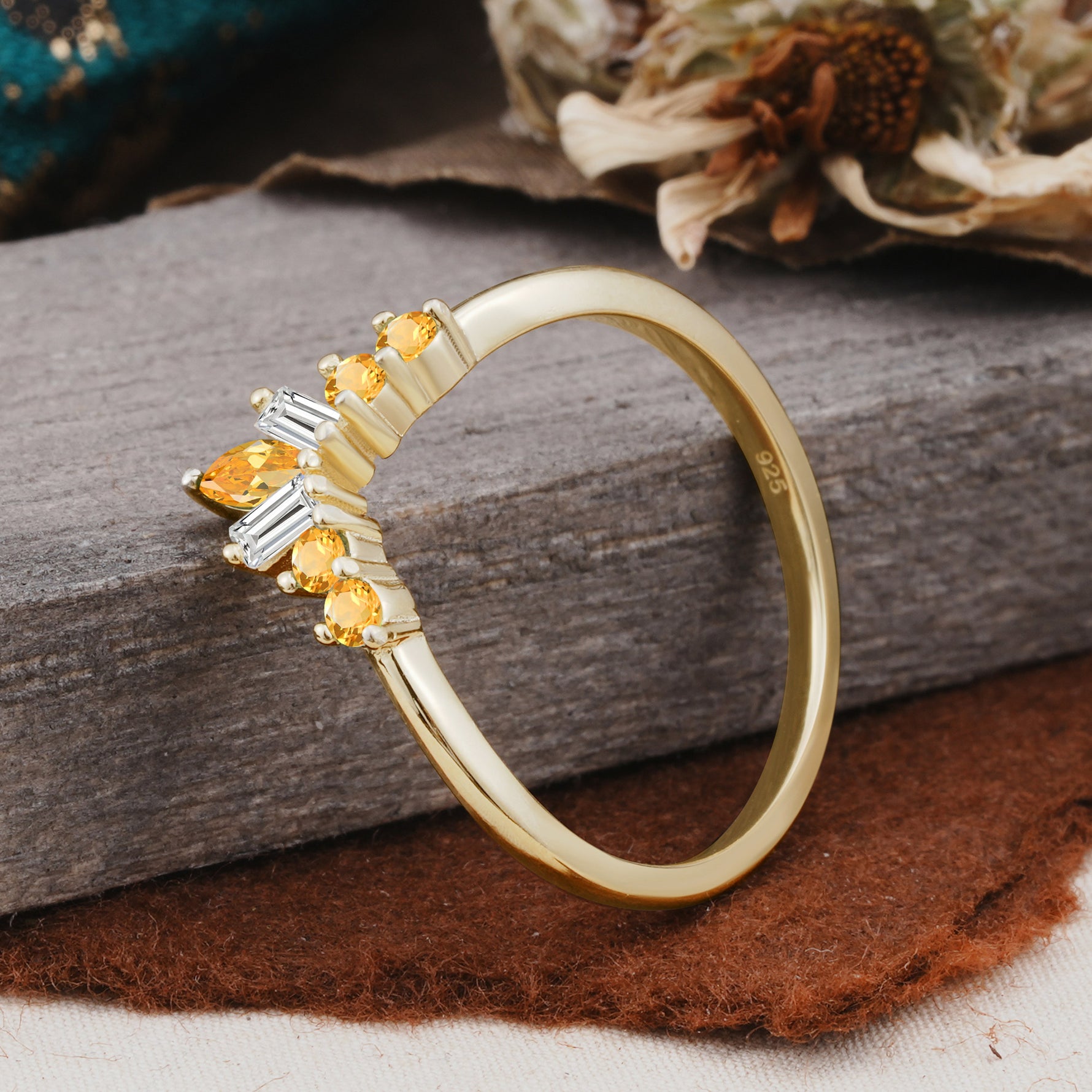 SR17216 Citrine Ring - Additional view