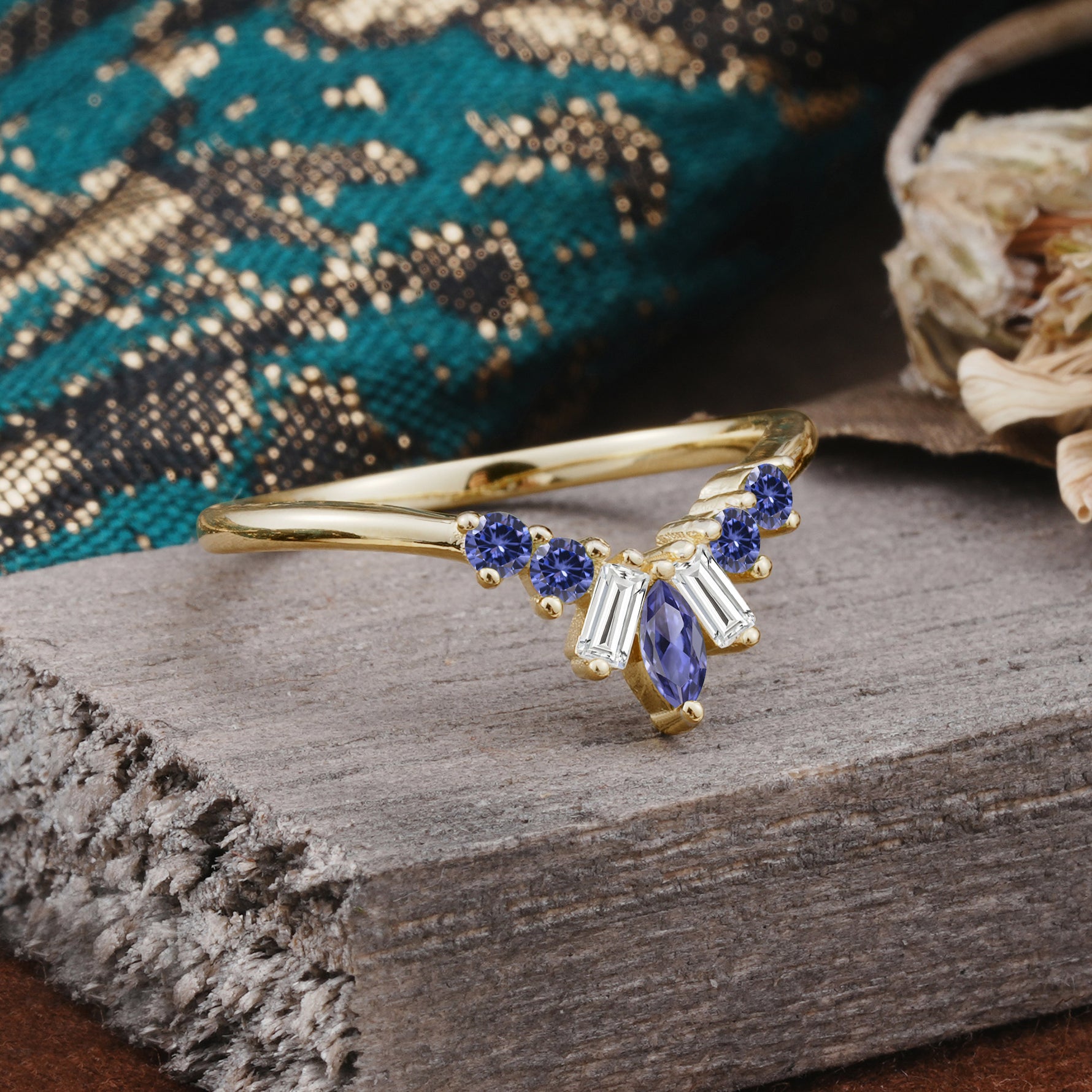 SR17216 Tanzanite Ring - Additional view