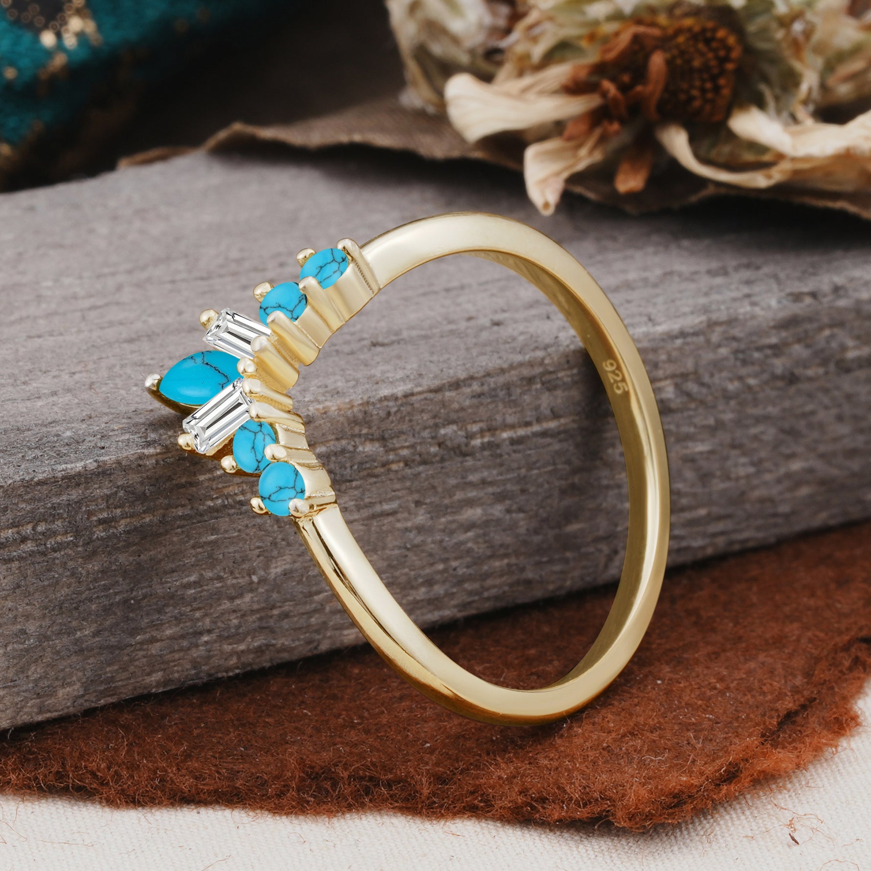 SR17216 Turquoise Ring - Additional view