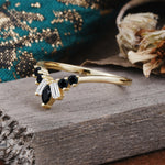 SR17216 Black Onyx Ring - White-Gold
