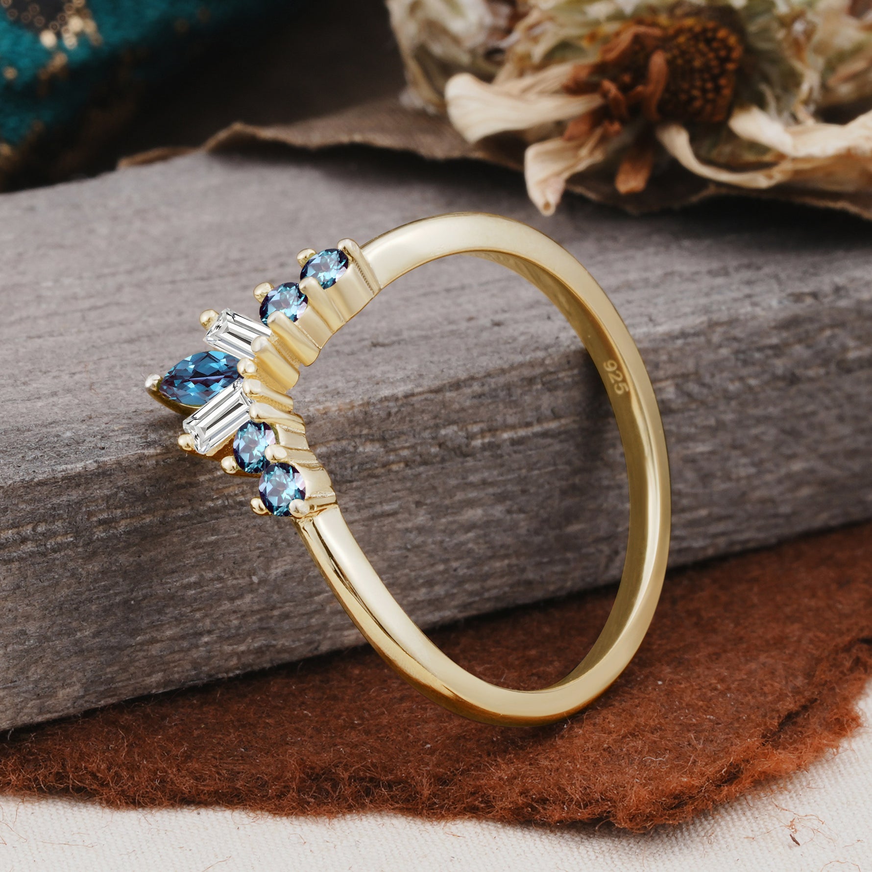 SR17216 Alexandrite Ring - Additional view