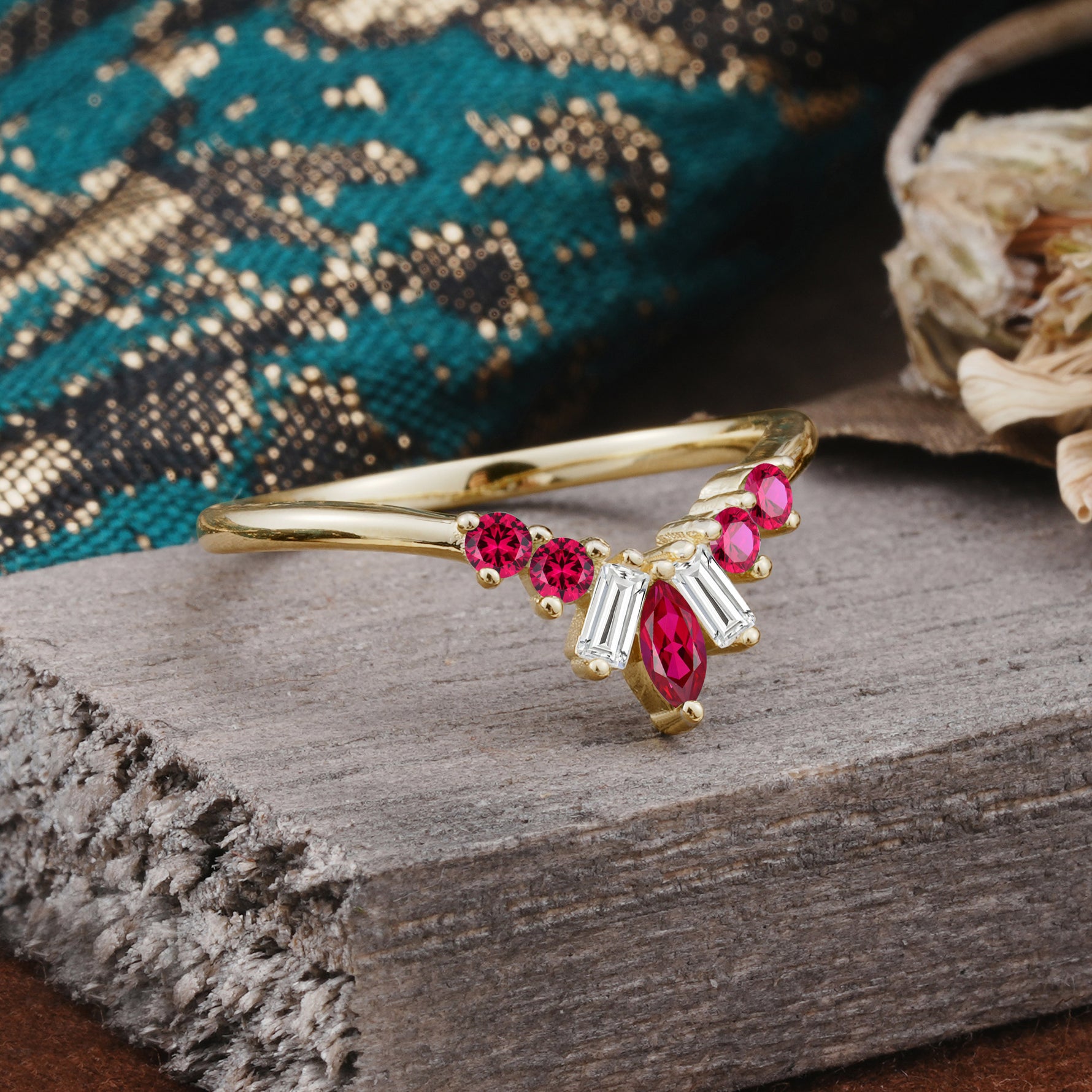 SR17216 Ruby Ring - Additional view
