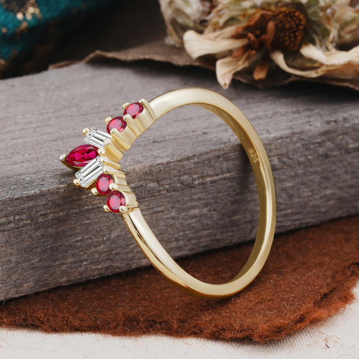 SR17216 Ruby Ring - Additional view