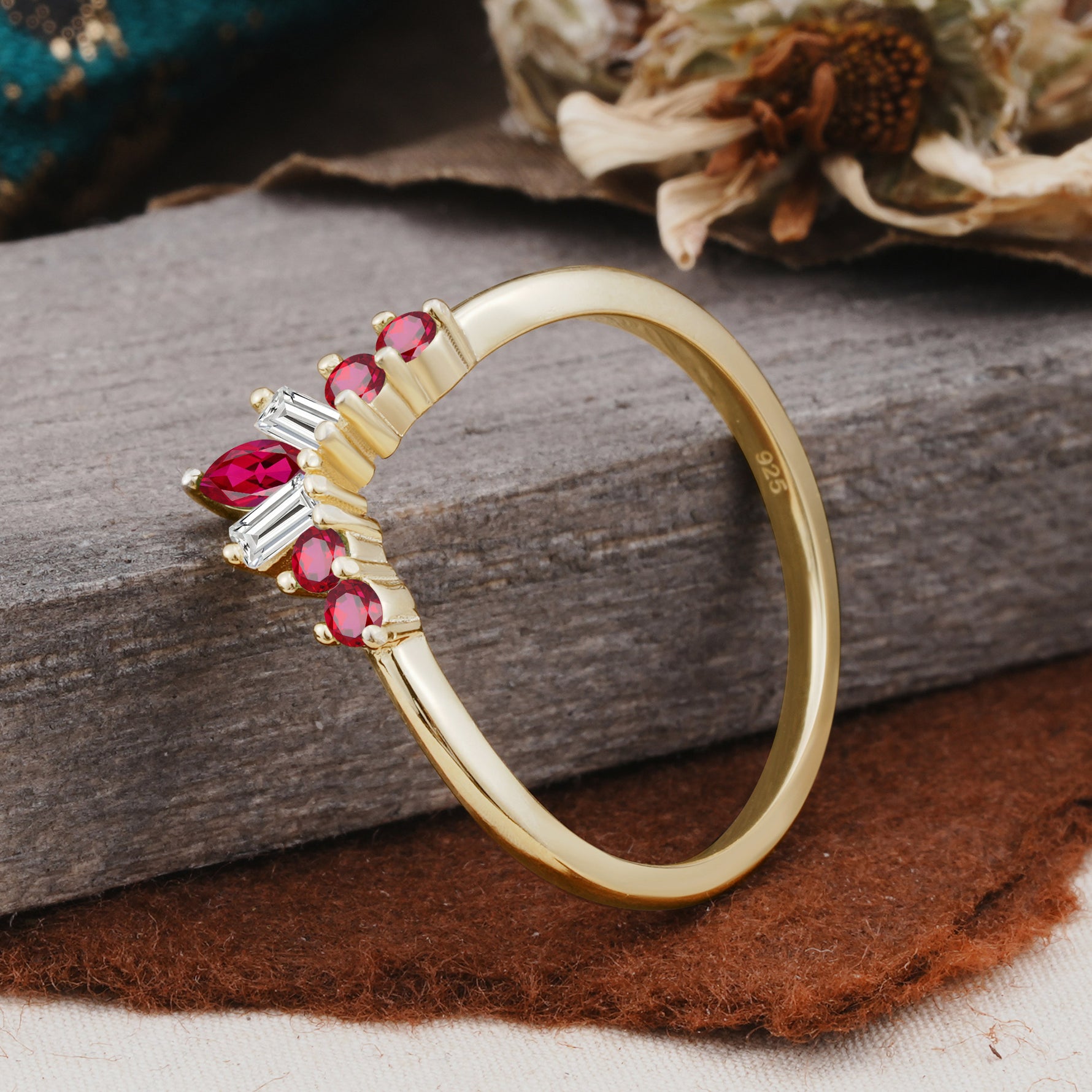 SR17216 Ruby Ring - Additional view