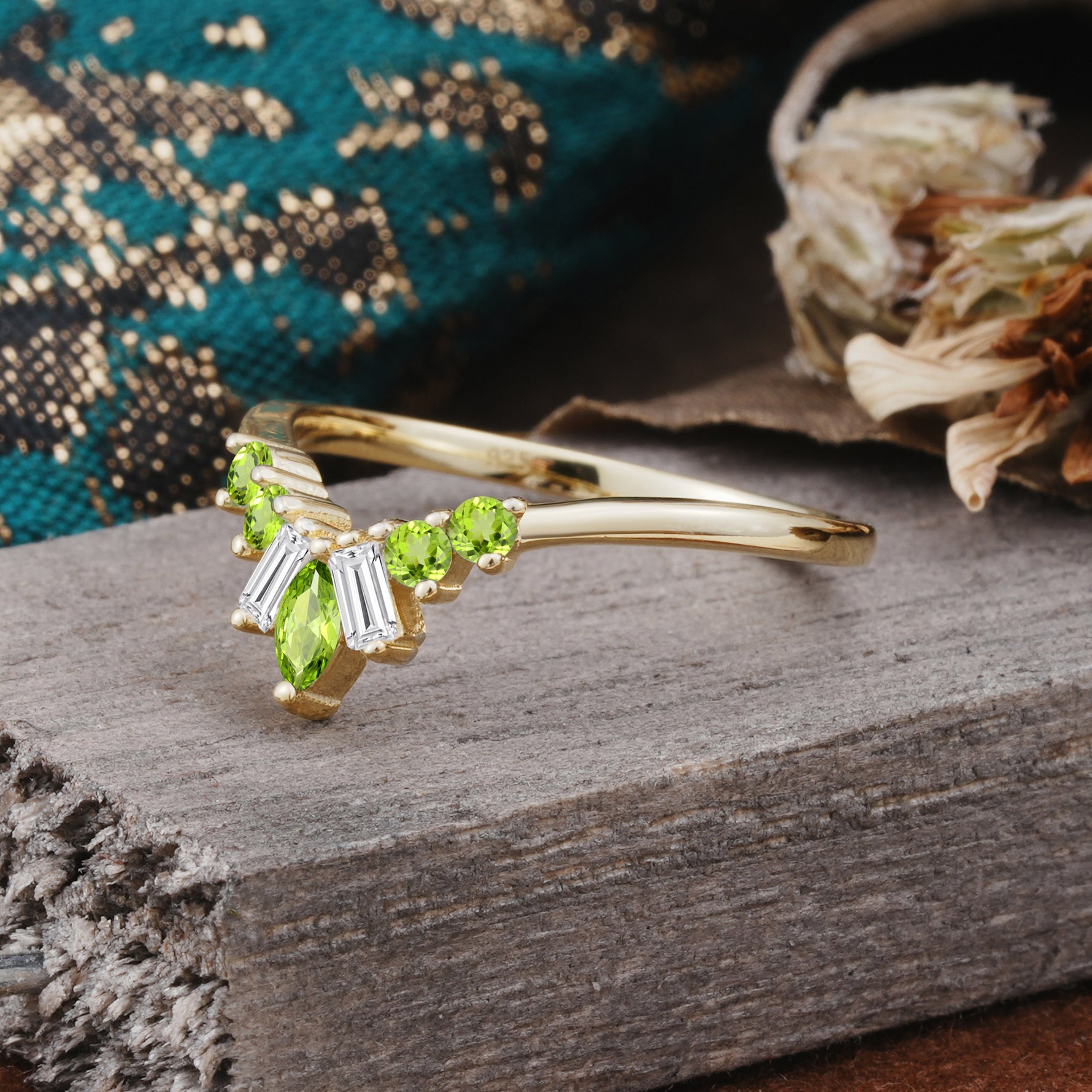 SR17216 Peridot Ring - Additional view
