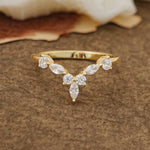 SR17218 Moissanite Ring - Yellow-Gold