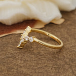 SR17218 Moissanite Ring - Rose-Gold