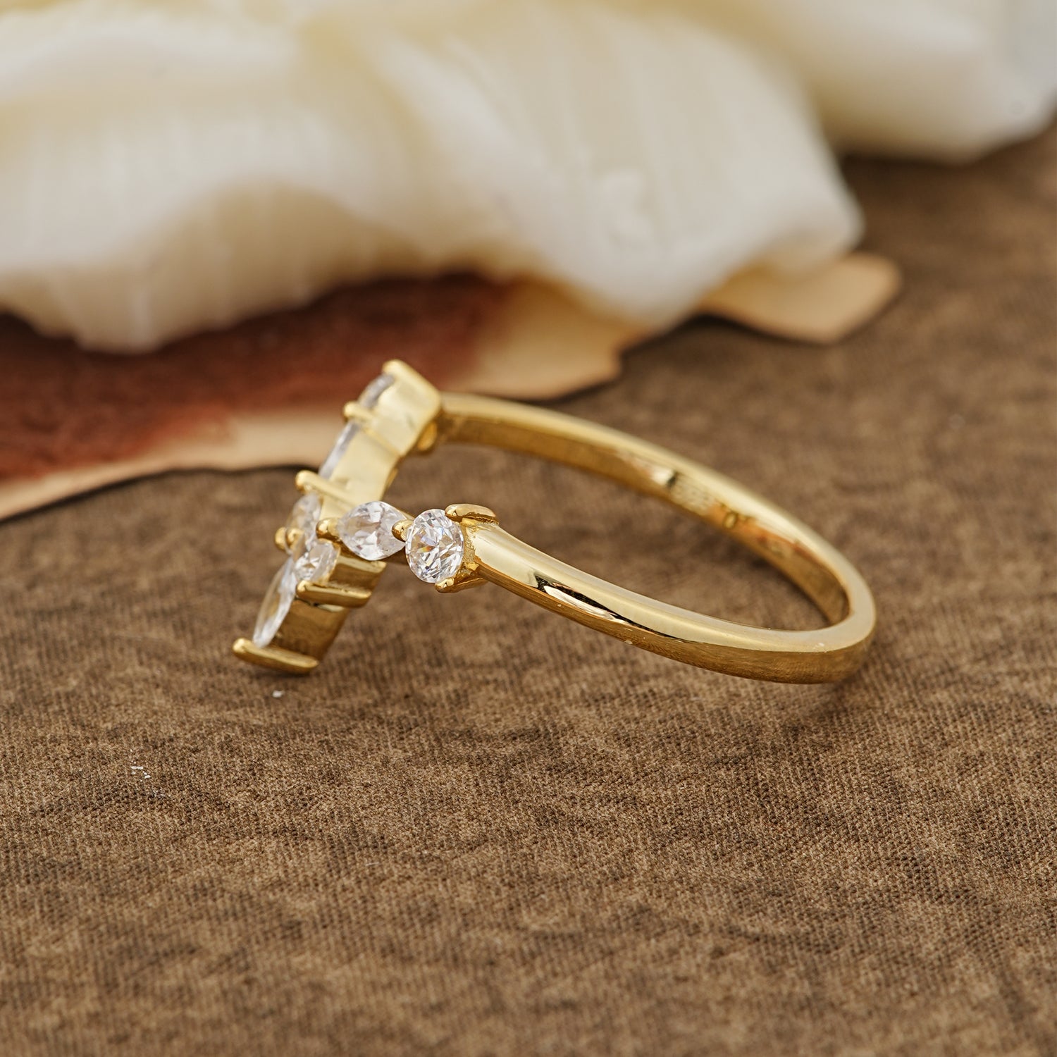 SR17218 Moissanite Ring - Rose-Gold