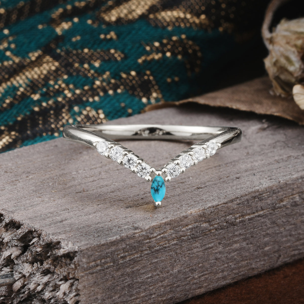 SR17227 Turquoise Ring - Additional view