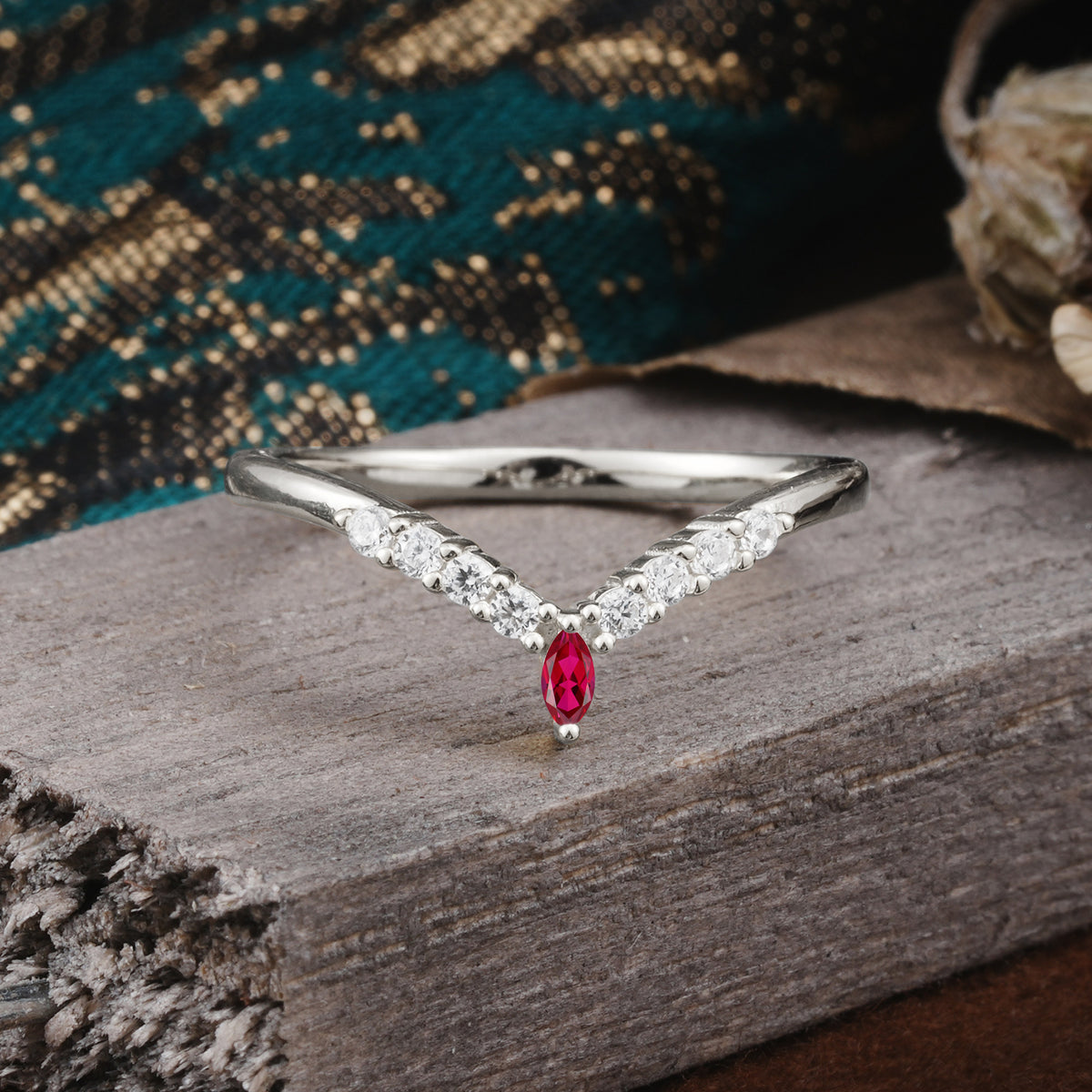 SR17227 Ruby Ring - Additional view