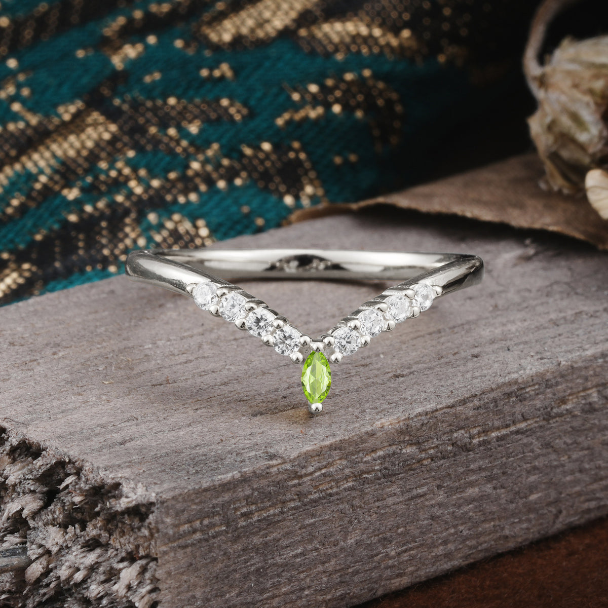 SR17227 Peridot Ring - Additional view
