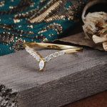 SR17227 Moissanite Ring - White-Gold