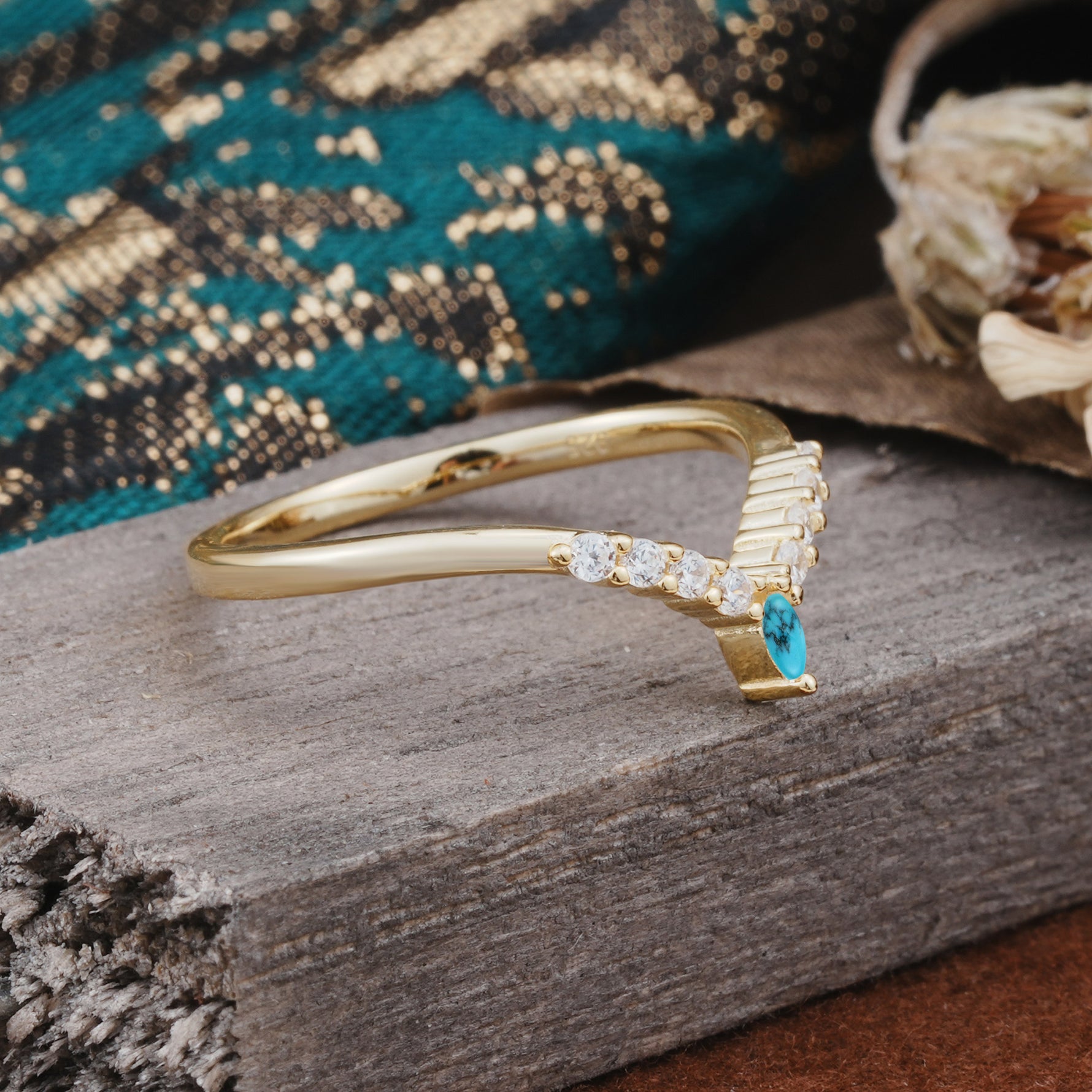 SR17227 Turquoise Ring - Additional view