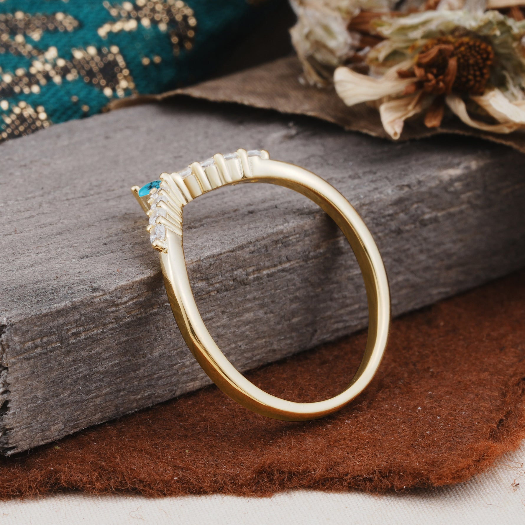 SR17227 Turquoise Ring - Additional view