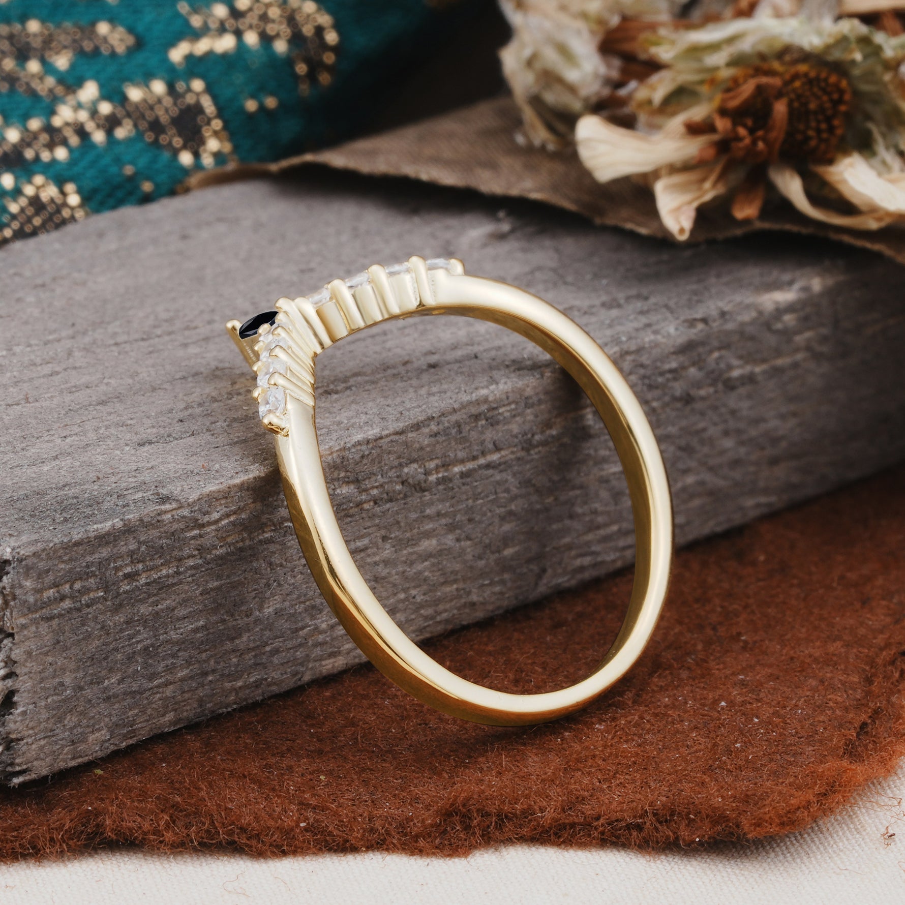 SR17227 Black Onyx Ring - Additional view