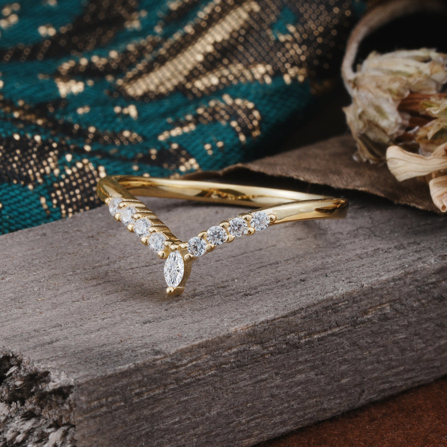 SR17227 Lab Diamond Ring - White-Gold