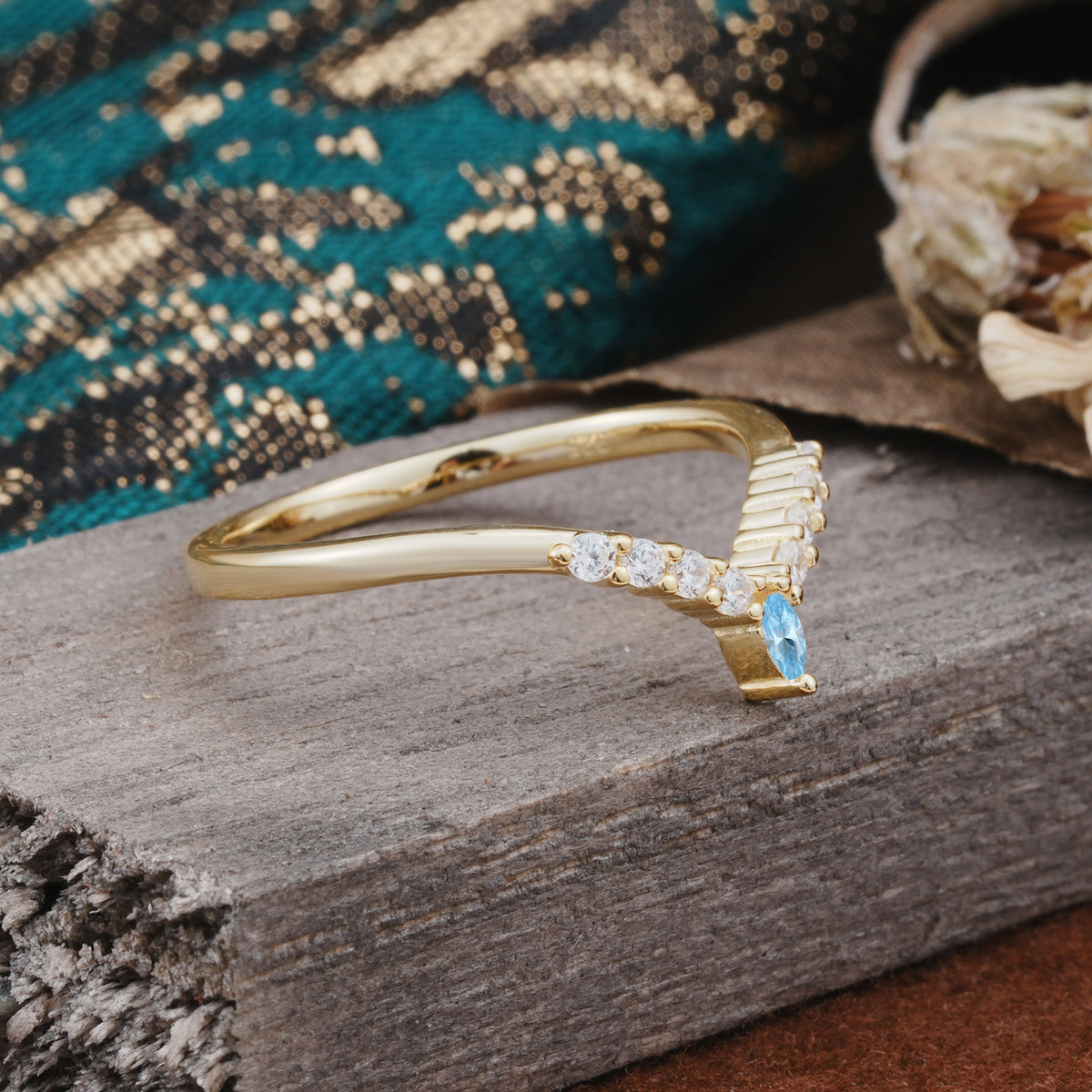 SR17227 Aquamarine Ring - Additional view
