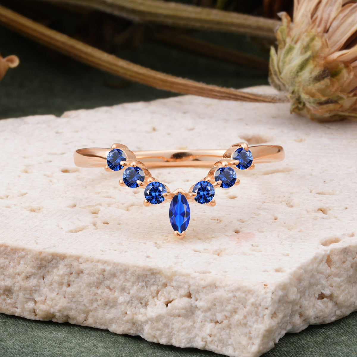 SR17234 Sapphire Ring - Additional view