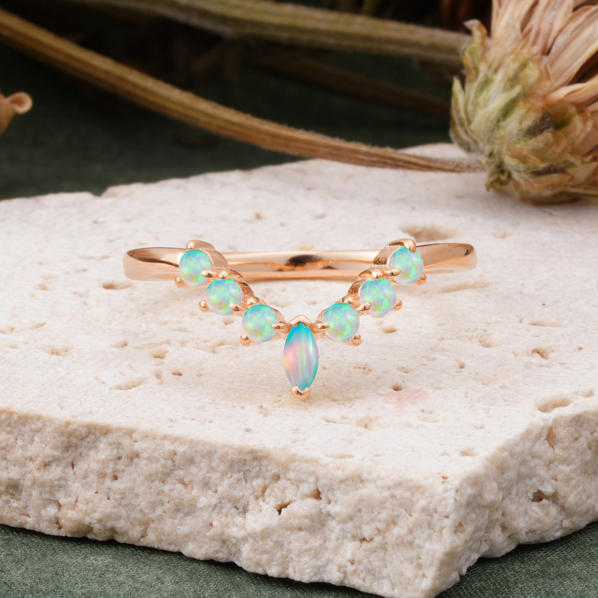 SR17234 Fire Opal Ring - Additional view