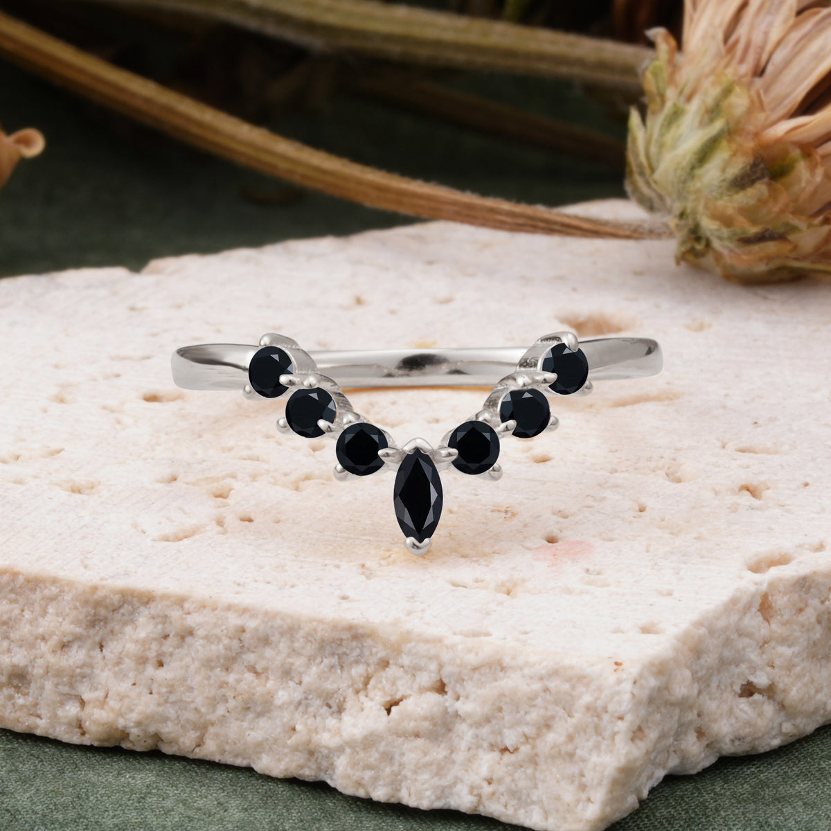 SR17234 Black Onyx Ring - Additional view