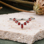 SR17234 Garnet Ring - Additional view