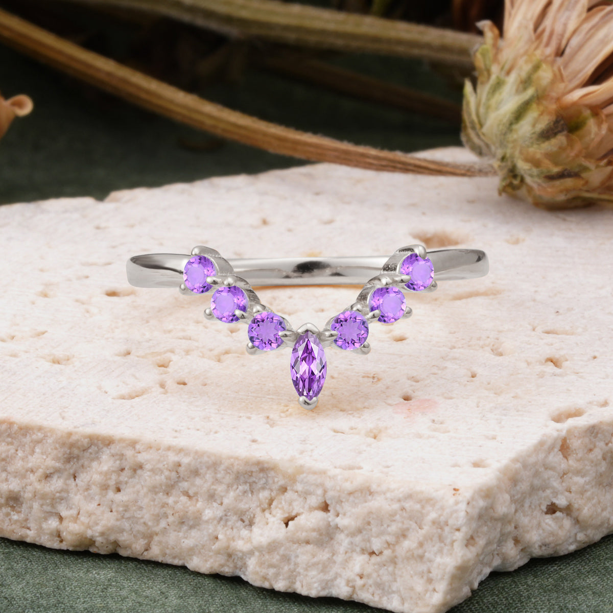 SR17234 Amethyst Ring - Additional view