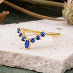 SR17234 Sapphire Ring - Rose-Gold