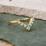 SR17234 Moss Agate Ring - White-Gold