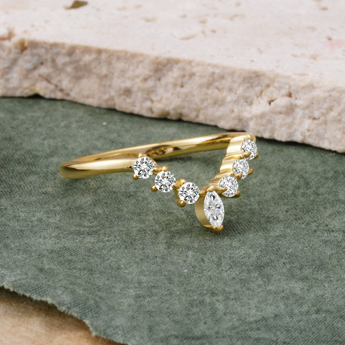 SR17234 Lab Diamond Ring - White-Gold