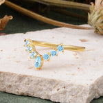 SR17234 Aquamarine Ring - Rose-Gold