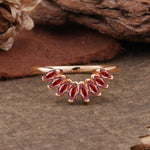 SR17236 Garnet Ring - Additional view