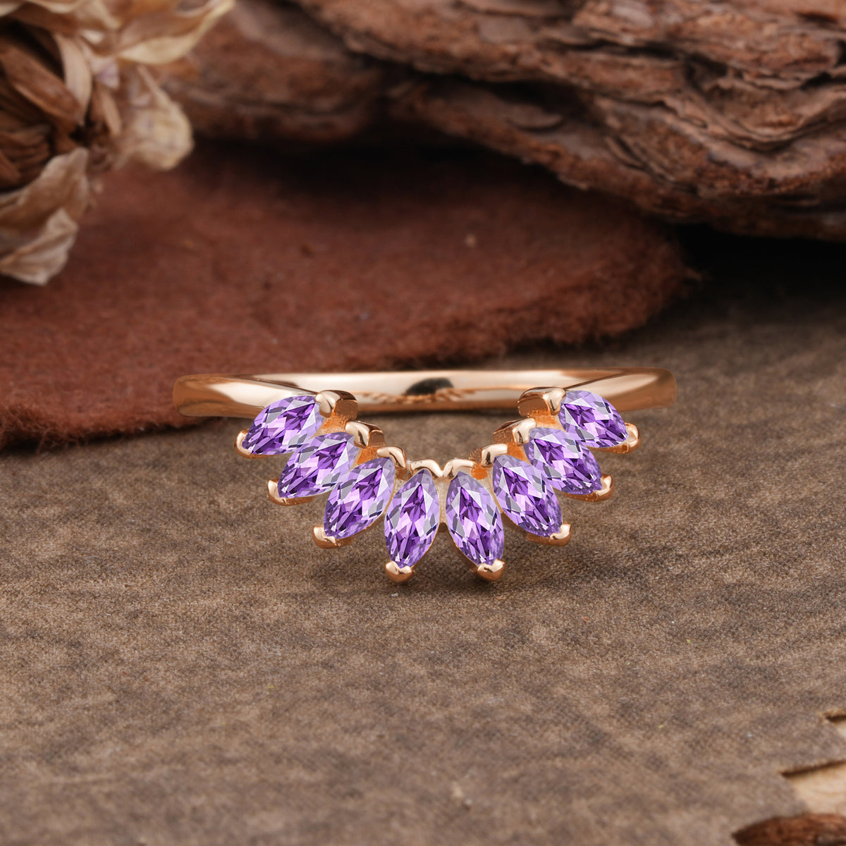 SR17236 Amethyst Ring - Additional view