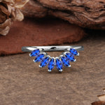 SR17236 Sapphire Ring - Additional view