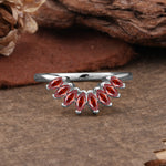 SR17236 Garnet Ring - Additional view