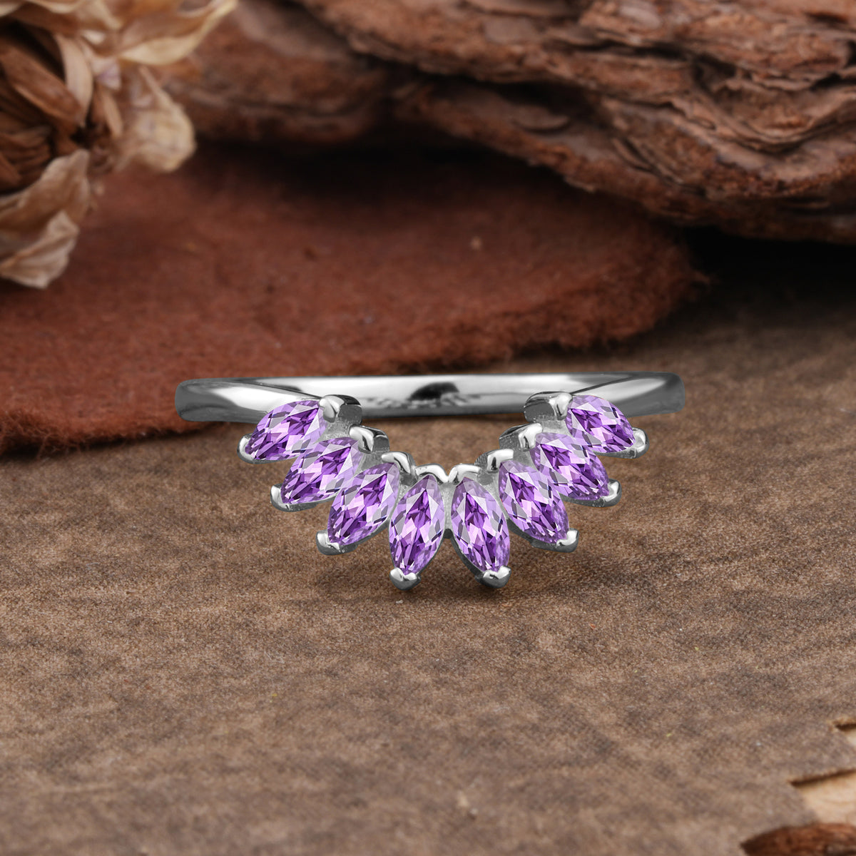SR17236 Amethyst Ring - Additional view